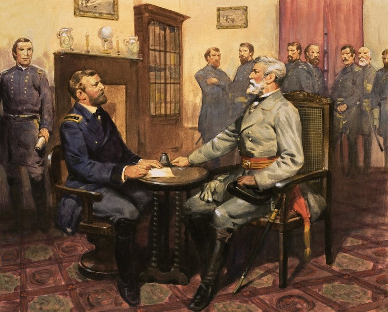 El General Grant se encuentra con Robert E. Lee de English School