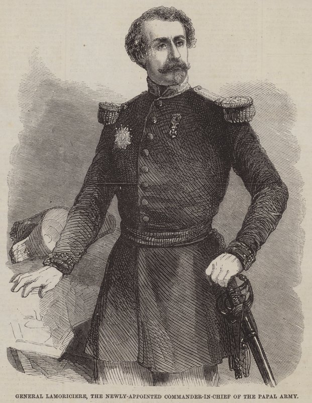 General Lamoriciere, el Recién Nombrado Comandante en Jefe del Ejército Papal de English School