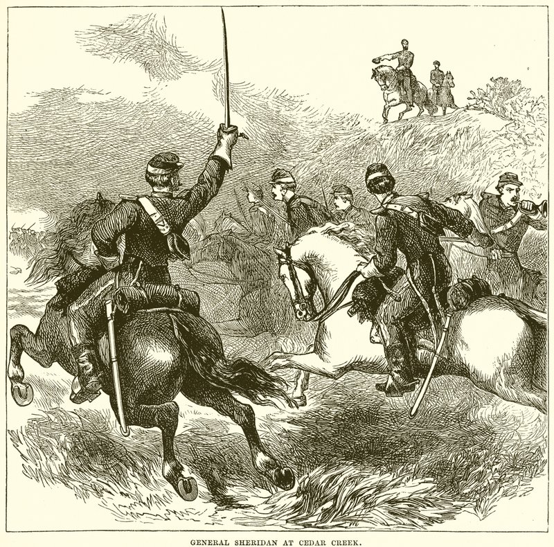 General Sheridan en Cedar Creek de English School