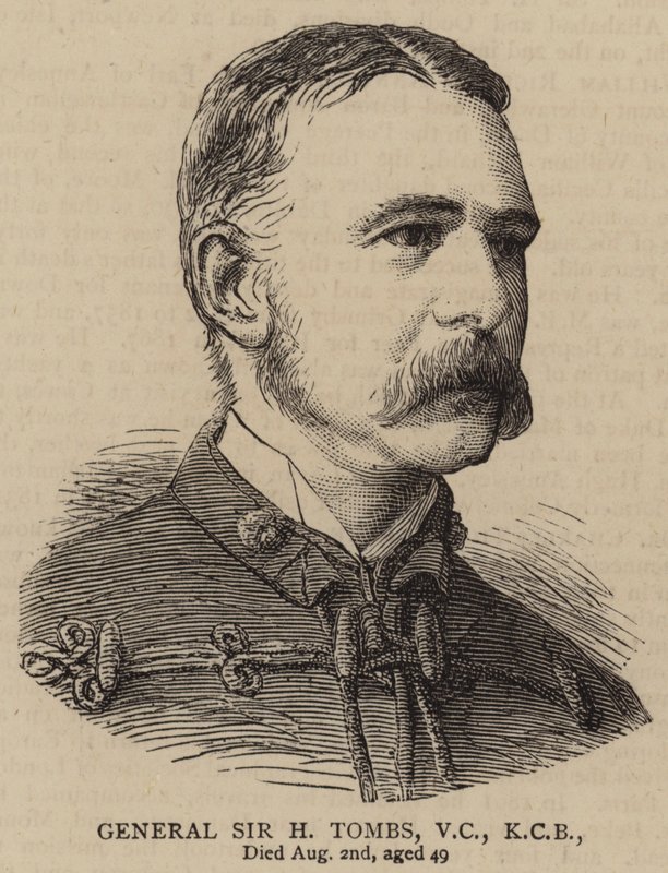 General Sir H Tombs, VC, KCB (grabado) de English School