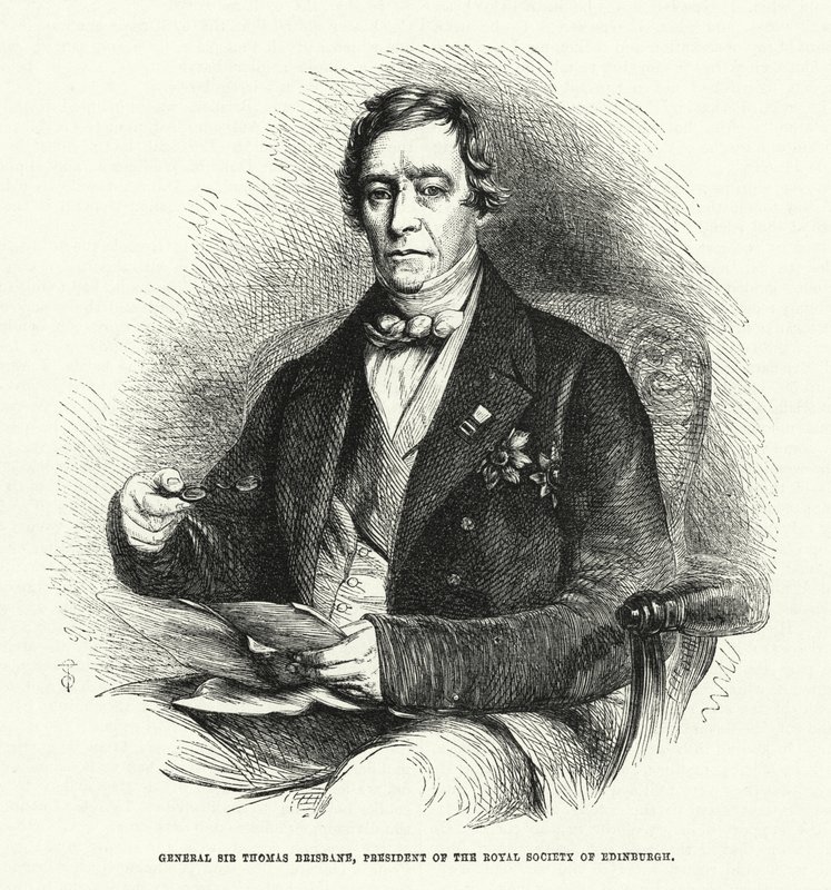 General Sir Thomas Brisbane, presidente de la Royal Society of Edinburgh de English School