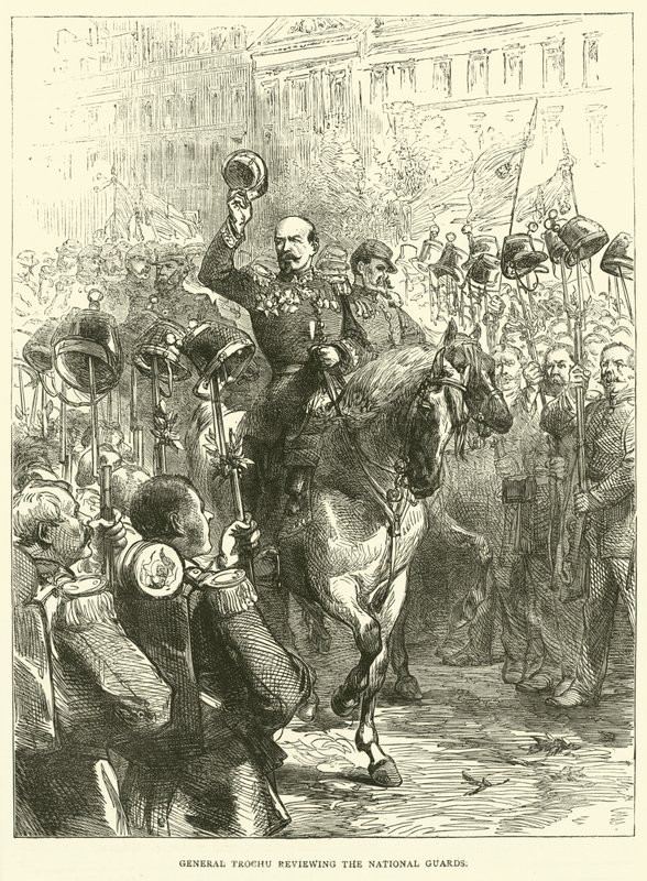 General Trochu revisando a la Guardia Nacional, septiembre 1870 de English School