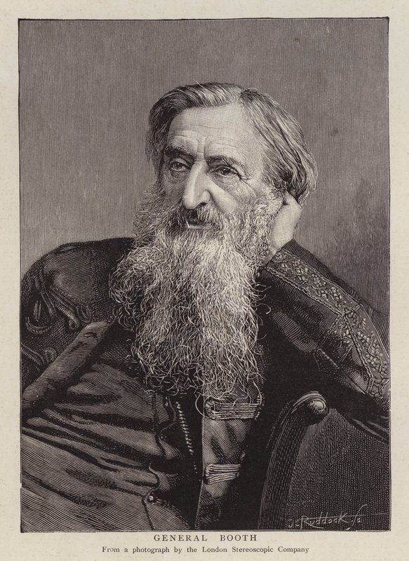 General William Booth, fundador británico del Ejército de Salvación de English School