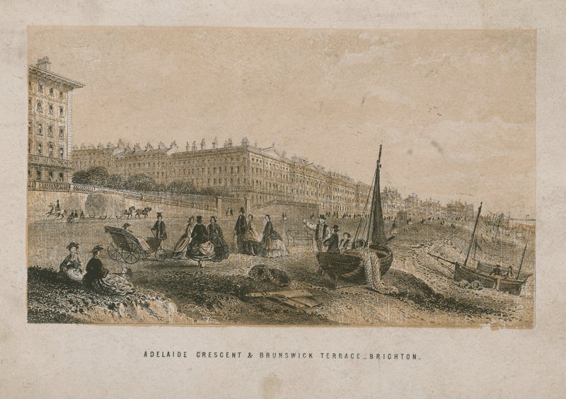 Vista general de Adelaide Crescent y Brunswick Terrace de English School