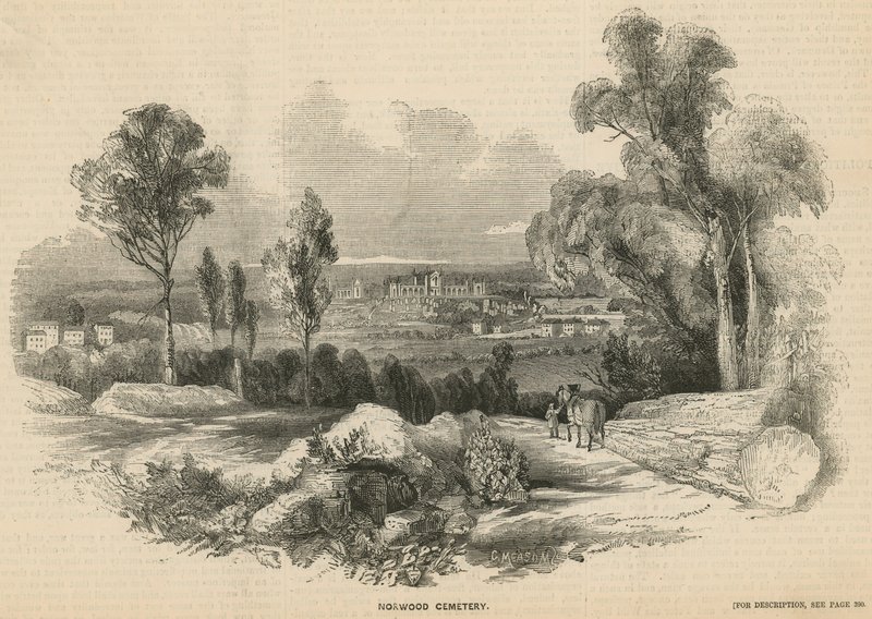 Vista general del Cementerio de Norwood de English School