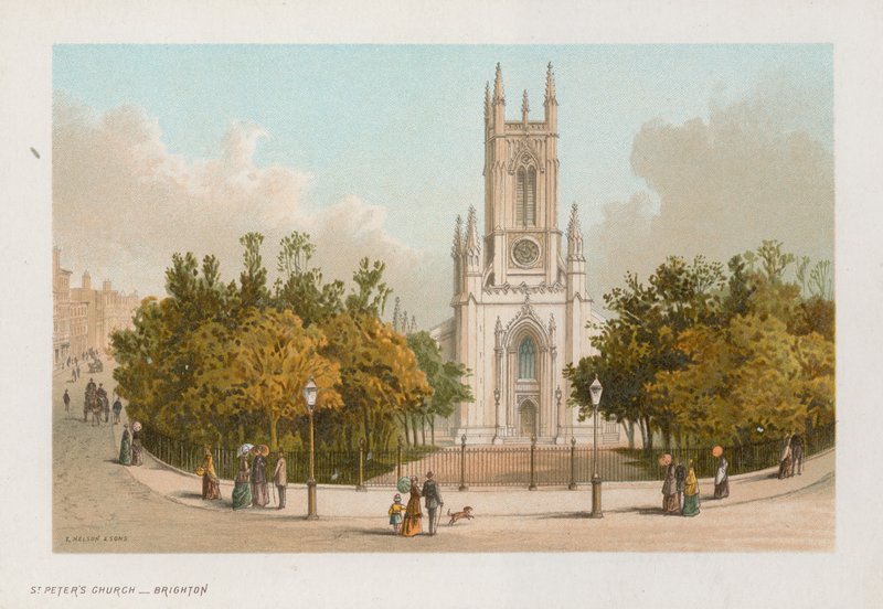 Vista general de la Iglesia de San Pedro en Brighton de English School