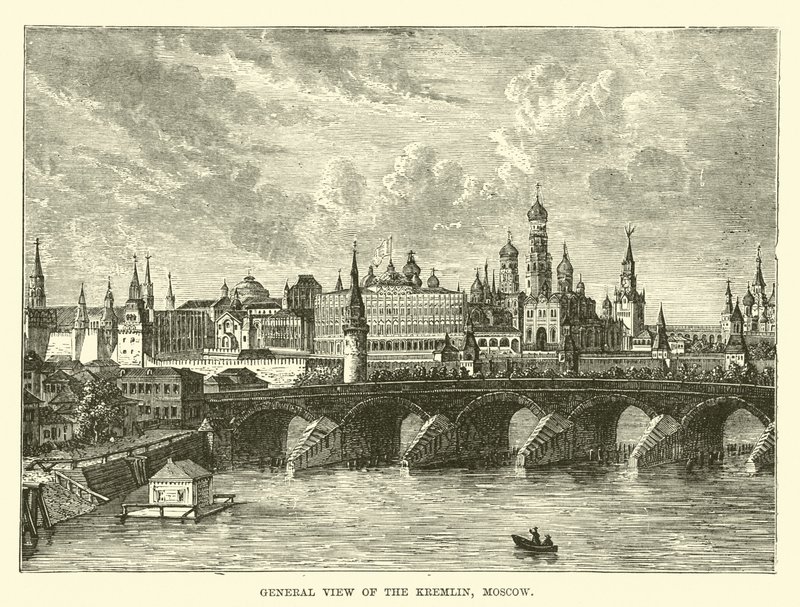 Vista general del Kremlin, Moscú de English School