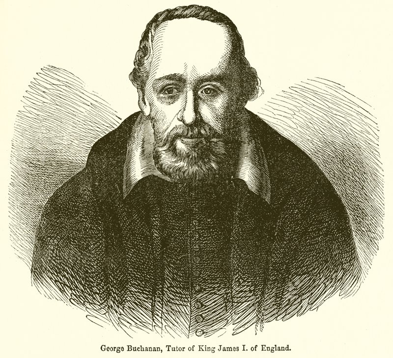 George Buchanan, tutor del rey Jacobo I de Inglaterra de English School