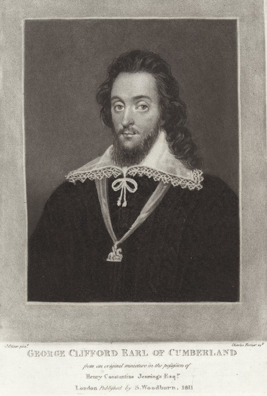 George Clifford Conde de Cumberland de English School