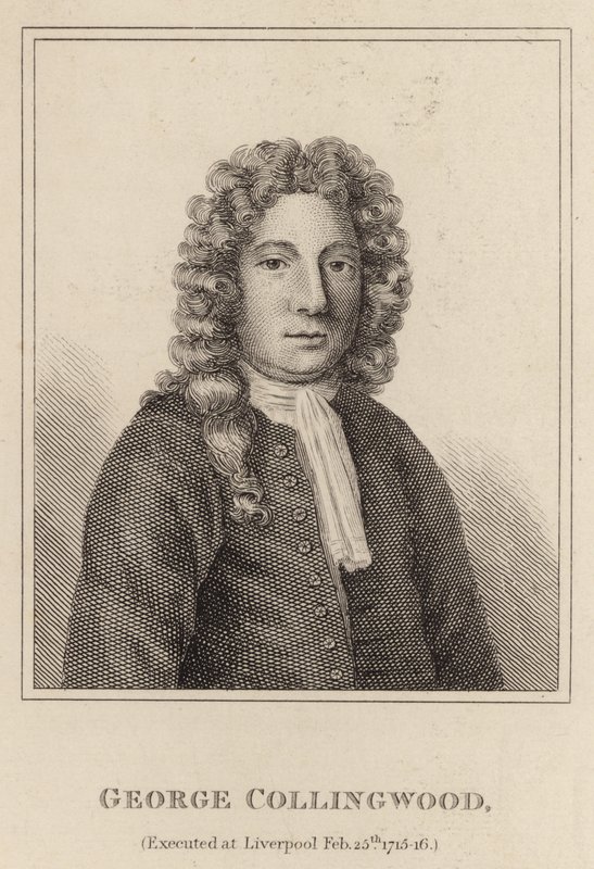 George Collingwood, Ejecutado en Liverpool 25 de Febrero 1715-16 de English School