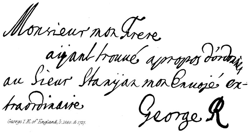 George I, Rey de Inglaterra, nacido en 1660, fallecido en 1727 de English School
