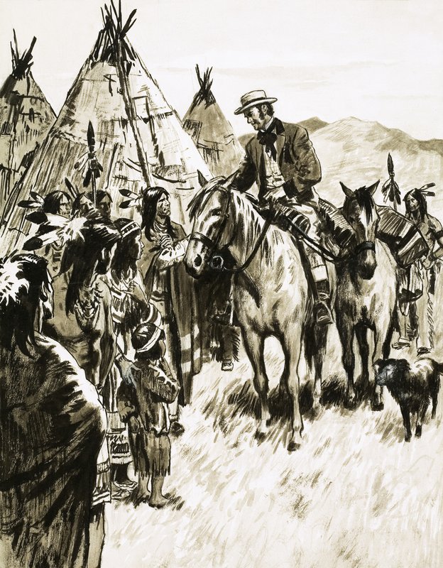 George Peabody tuvo el valor de cabalgar entre los indios de English School