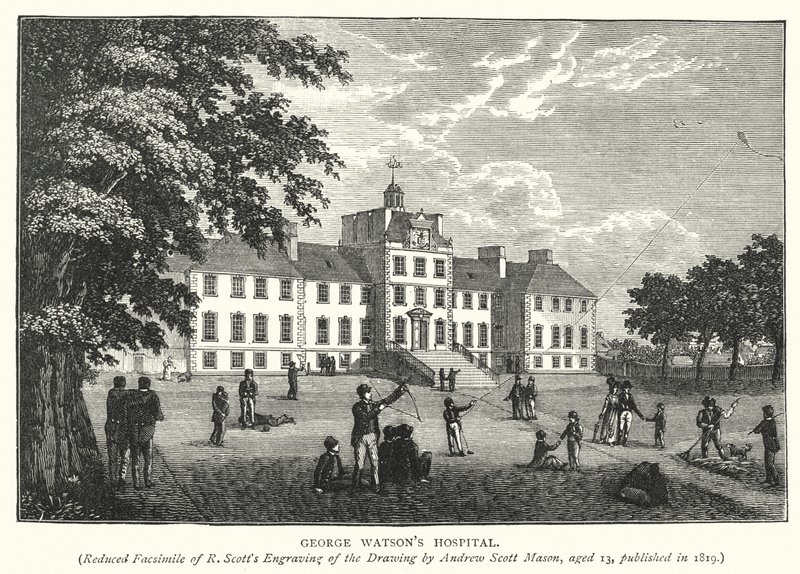 Hospital de George Watson (grabado) de English School