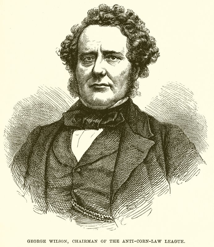George Wilson, presidente de la Liga Anti-Corn-Law de English School