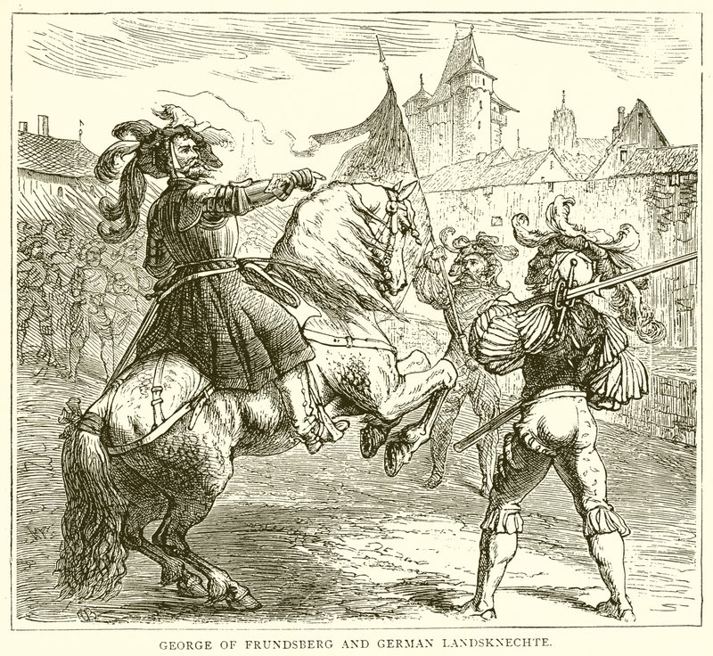 Jorge de Frundsberg y los lansquenetes alemanes de English School