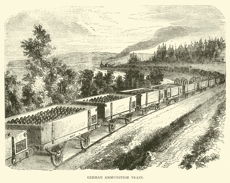 Tren de municiones alemán, septiembre 1870 de English School