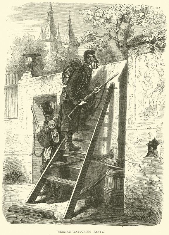 Partida exploradora alemana, octubre de 1870 de English School