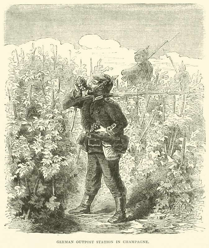 Estación de avanzada alemana en Champagne, septiembre 1870 de English School