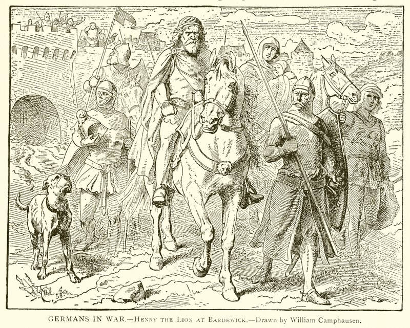 Alemanes en guerra.--Enrique el León en Bardewick de English School