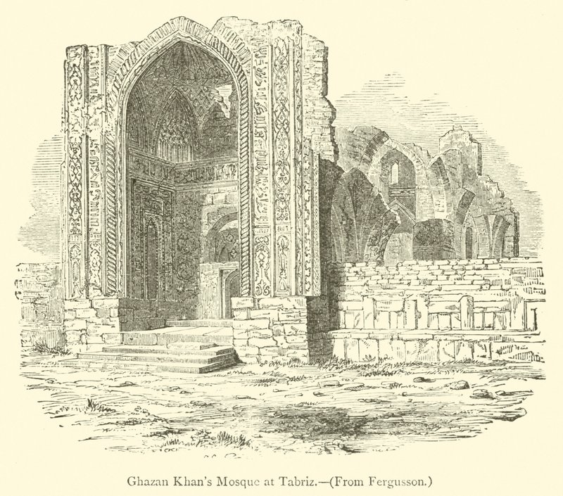 Mezquita de Ghazan Khan en Tabriz (grabado) de English School
