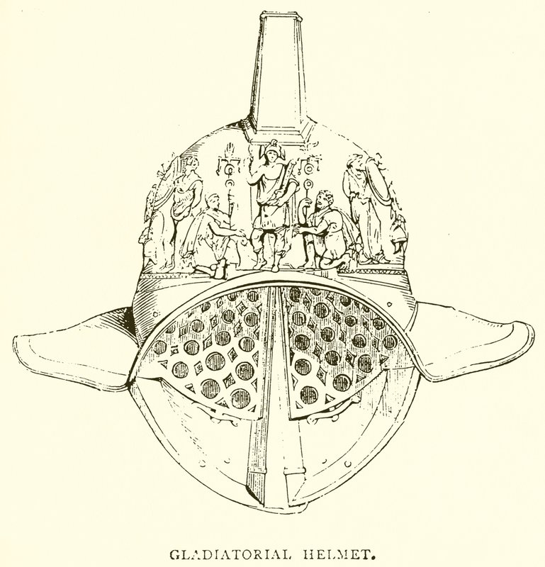 Casco de gladiador de English School