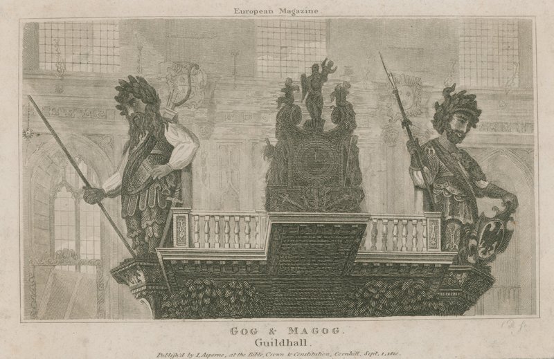 Gog y Magog, Guildhall, Londres de English School