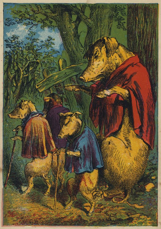 Going to Seek Their Fortunes (litografía en color) de English School