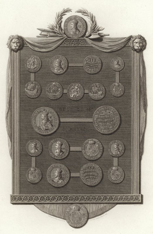 Monedas de oro, Carlos I de English School