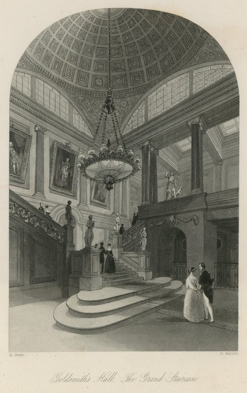 Salón de Orfebres, la Gran Escalera de English School