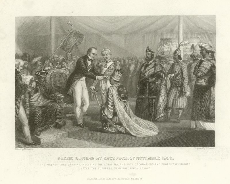 Gran Durbar en Cawnpore, 3 de noviembre de 1859 de English School