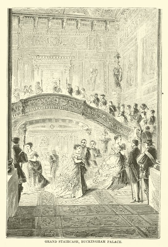Gran escalera, Palacio de Buckingham de English School