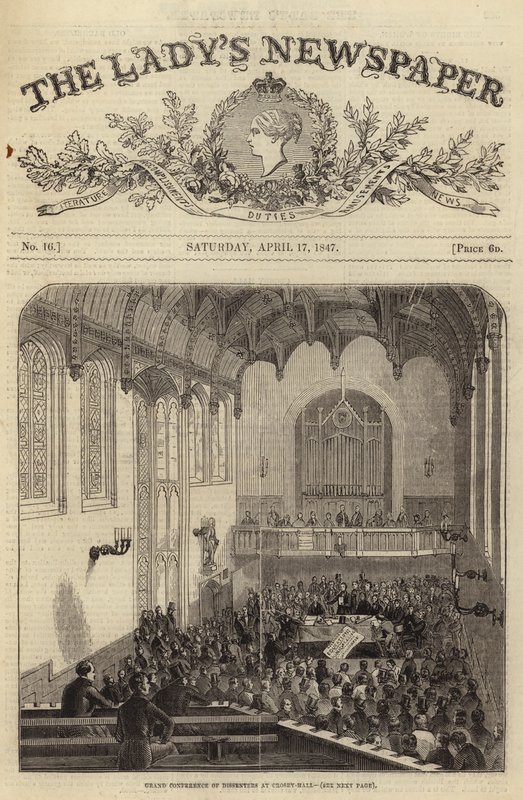 Gran conferencia de disidentes en Crosby Hall, Londres, 1847 de English School