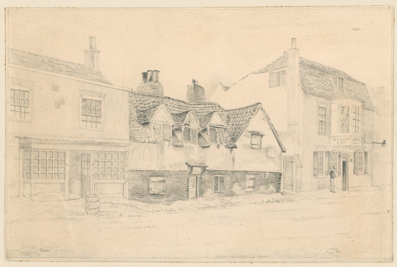Casas de beneficencia de Gravel Pit, Notting Hill Gate, Londres de English School