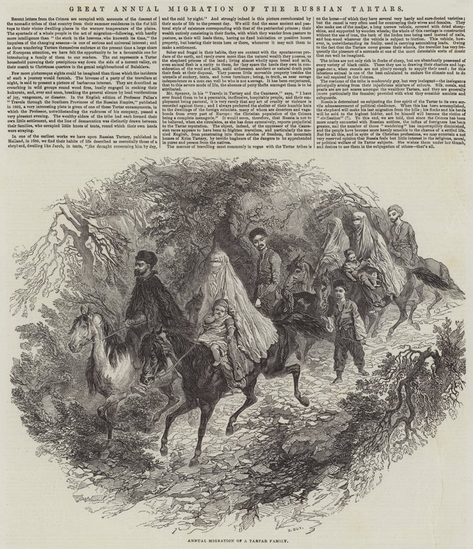 Gran migración anual de los tártaros rusos de English School