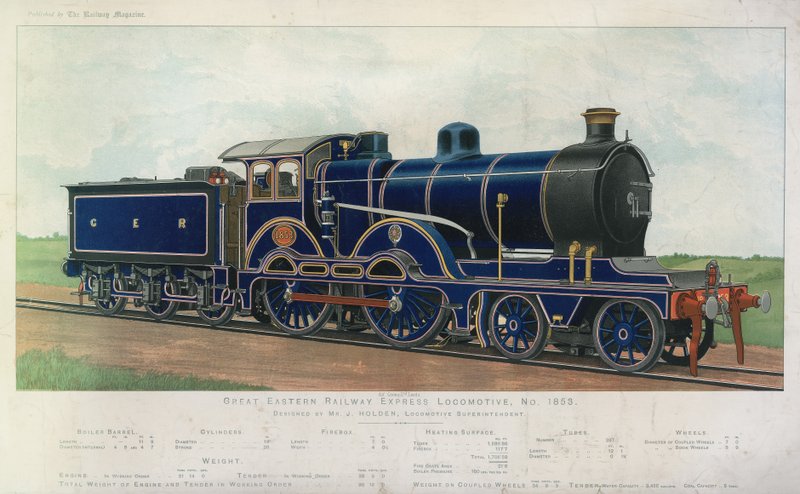 Locomotora del Gran Expreso del Ferrocarril del Este de English School