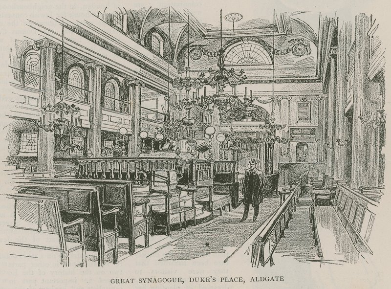 Gran Sinagoga, Dukes Place, Aldgate, Londres de English School