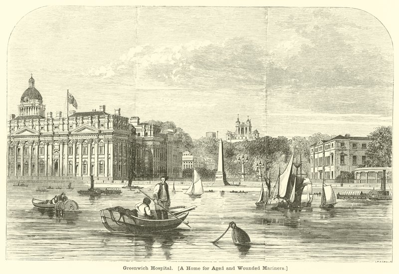 Hospital de Greenwich, un hogar para marineros ancianos y heridos de English School