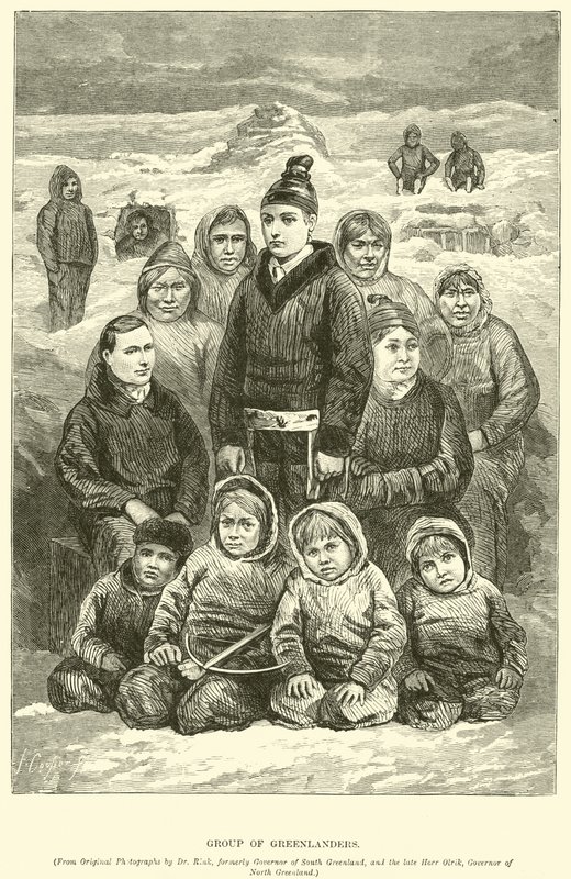 Grupo de groenlandeses de English School