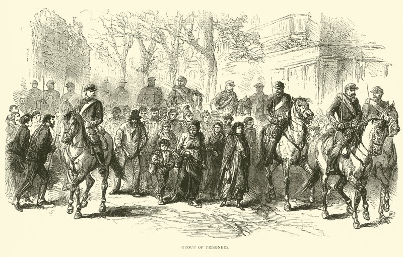 Grupo de prisioneros, abril 1871 de English School