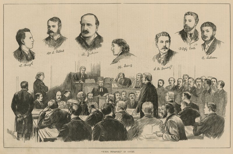 HMS Pinafore en el tribunal de English School