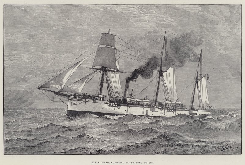 HMS Wasp, supuestamente perdido en el Mar de English School