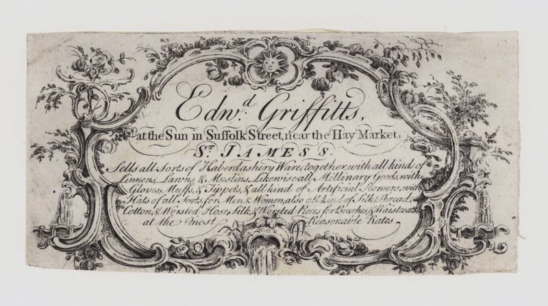 Merceros, Edward Griffitts, tarjeta comercial de English School