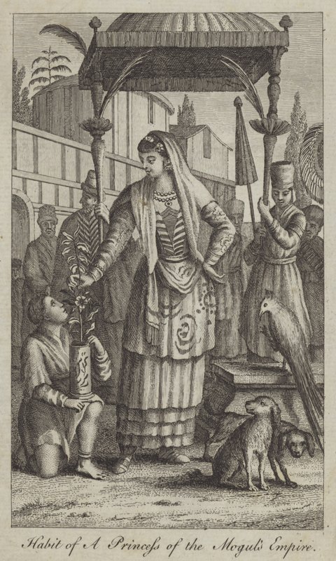 Hábito de una princesa del Imperio Mogol de English School