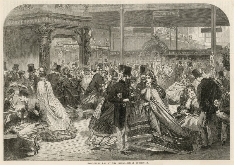 Día de media corona en la Exposición Internacional de 1862 de English School