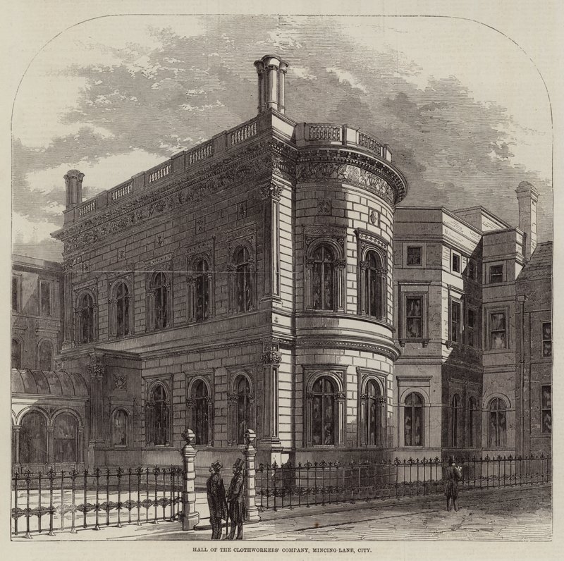 Salón de la Compañía de Tejedores, Mincing-Lane, Ciudad de English School
