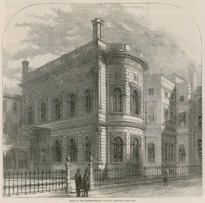 Salón de la Compañía de Tejedores, Mincing Lane, Londres de English School