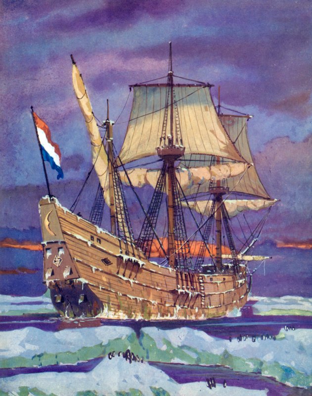 Halve Maen, o Media Luna, Henry Hudson de English School