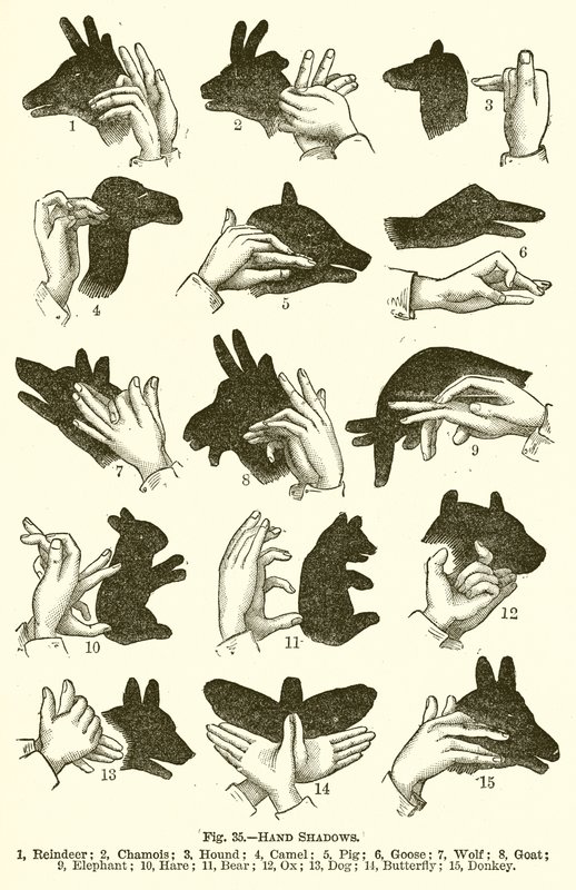 Sombras de manos de English School