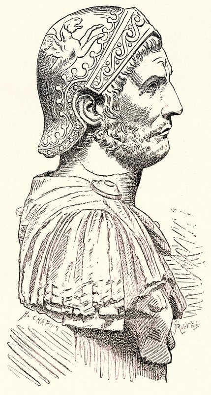Aníbal, ilustración de la Historia de Roma de Victor Duruy, publicada en 1884 de English School