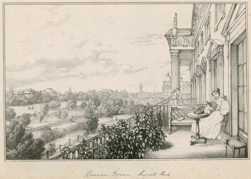 Terraza de Hannover, Regents Park, Londres de English School